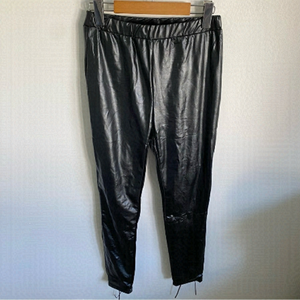 Shein Faux Leather Lace Up Leggings in Black • sz S Small